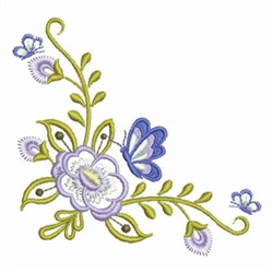 Butterfly Floral Embroidery Design | EmbroideryDesigns.com