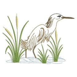 Egret Embroidery Design | EmbroideryDesigns.com