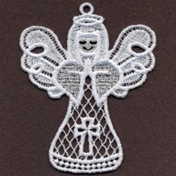 FSL Christmas Angels Embroidery Design | EmbroideryDesigns.com