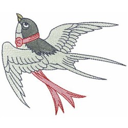 Swallow Embroidery Design