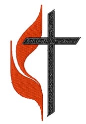 Methodist Symbol Embroidery Design | EmbroideryDesigns.com