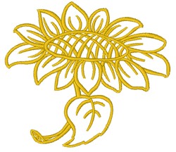 Sunflower Outline Embroidery Designs, Machine Embroidery Designs at