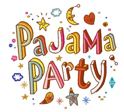 Pajama Party Embroidery Design | EmbroideryDesigns.com