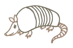 Armadillo Outline Embroidery Design | EmbroideryDesigns.com