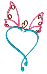 Butterfly  heart embroidery designs machine embroidery designs at