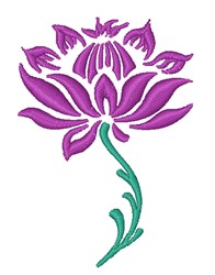 Purple Flower Embroidery Design | EmbroideryDesigns.com