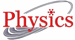 Physics Embroidery Design | EmbroideryDesigns.com