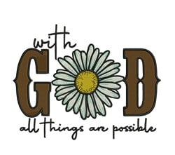 With God Embroidery Design | EmbroideryDesigns.com