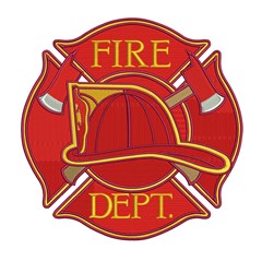 Fire Dept Embroidery Design | EmbroideryDesigns.com