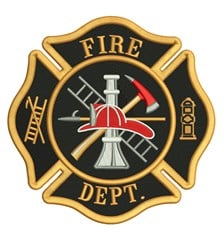 Fire Dept Logo Embroidery Design | EmbroideryDesigns.com