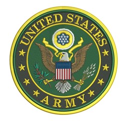 United States Army Embroidery Design 