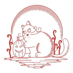 Halloween cat redwork embroidery designs machine embroidery designs at