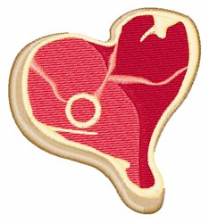 Beef Steak Embroidery Design | EmbroideryDesigns.com
