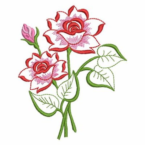 Blooming Roses Embroidery Designs, Machine Embroidery Designs at ...