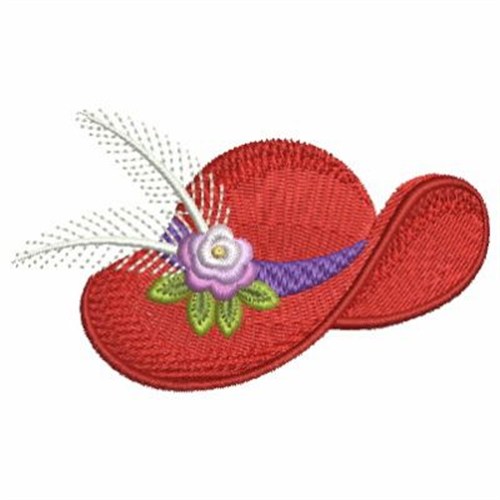 Red Hat & Feathers Embroidery Designs, Machine Embroidery Designs at ...