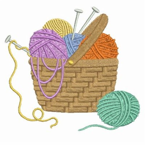 Basket Of Yarn Embroidery Designs Machine Embroidery Designs At Embroiderydesigns Com