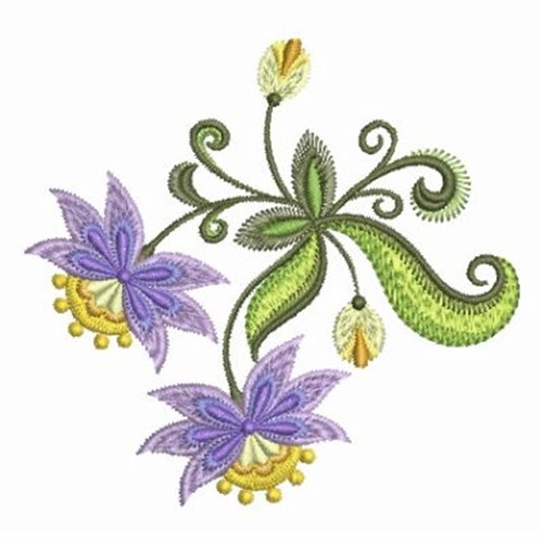 Jacobean Flowers Embroidery Designs, Machine Embroidery Designs at ...