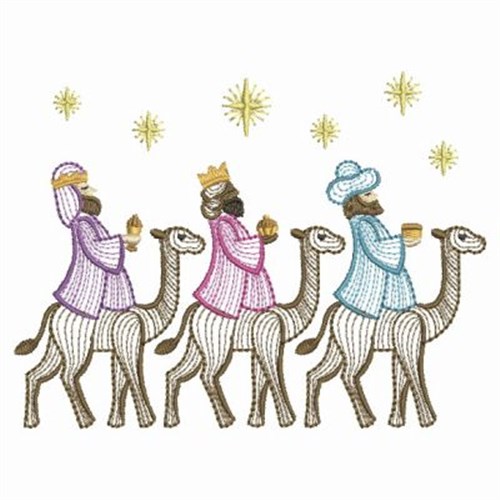 Nativity Wise Men Embroidery Designs, Machine Embroidery ...