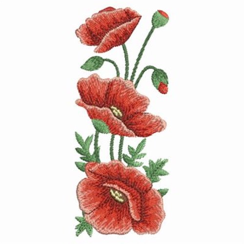 Download Painted Watercolor Poppies Embroidery Designs, Machine ...