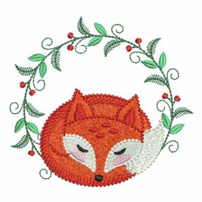 Download Sleepy Fox Embroidery Designs Machine Embroidery Designs At Embroiderydesigns Com