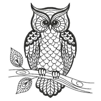 Download Blackwork Owl Embroidery Designs, Machine Embroidery ...