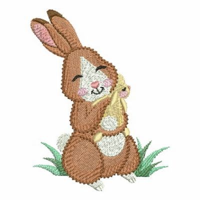 Mom And Baby Bunny Embroidery Designs, Machine Embroidery Designs at ...