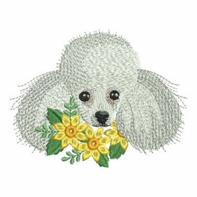 Flower poodle embroidery designs machine embroidery designs at