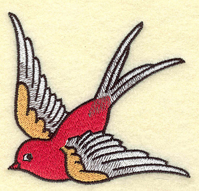 northen wren bird embroidery designs pes