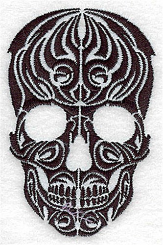 skull embroidery