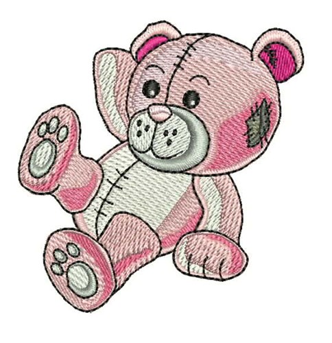 teddy bear with embroidered name