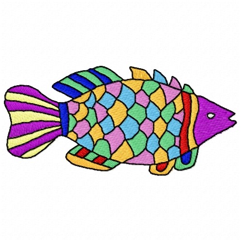 free pes fish embroidery designs 4x4
