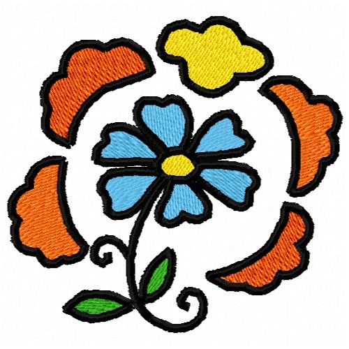 Circle Flower Embroidery Designs, Machine Embroidery Designs at