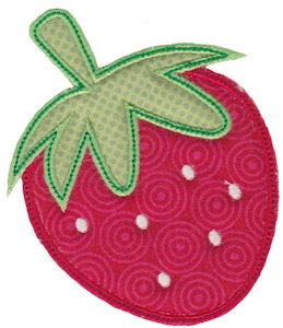 Applique Strawberry Embroidery Designs, Machine Embroidery Designs at