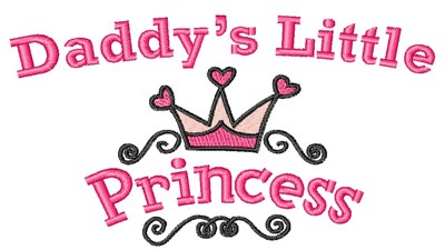 Download Daddys Little Princess Embroidery Designs Machine Embroidery Designs At Embroiderydesigns Com