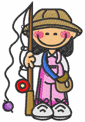 Fishing girl embroidery designs machine embroidery designs at Fishing girl embroidery designs machine embroidery designs at