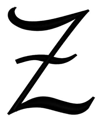 Script Letter Z Embroidery Designs, Machine Embroidery Designs at