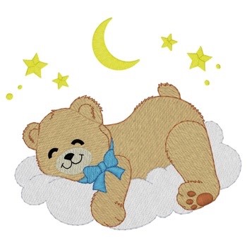 sleeping teddy bear