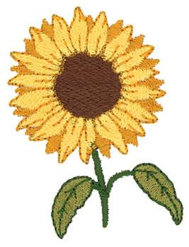 sunflower embroidery