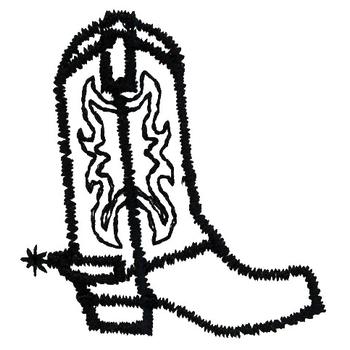 Cowboy Boot Outline Embroidery Designs, Machine Embroidery Designs ...