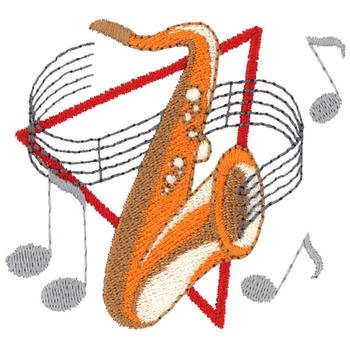 free saxophone embroidery design download