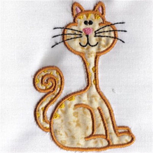 Applique Cat Embroidery Designs Machine Embroidery Designs at Baby woodlandfox kit