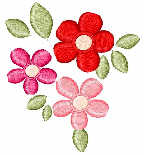 Flower Blooms Embroidery Designs, Machine Embroidery Designs at