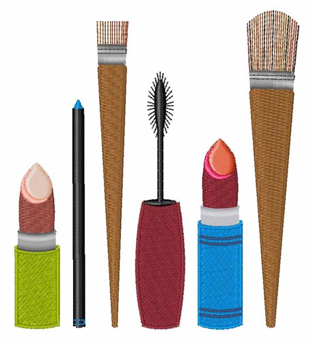 Makeup embroidery designs