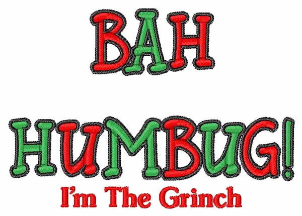 Grinch Embroidery Font