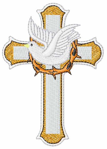 embroidered cross