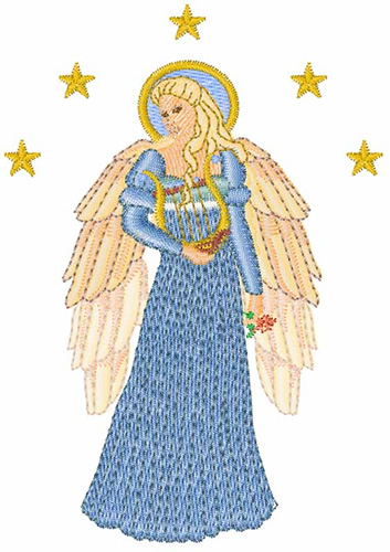 Celestial Angel Embroidery Designs, Machine Embroidery Designs at EmbroideryDesigns.com