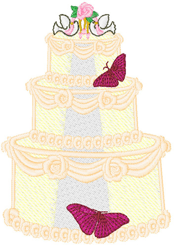  Wedding Cake Embroidery Designs  Machine Embroidery  