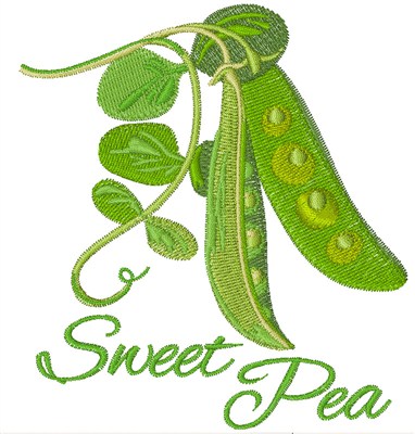 sweet pea embroidery