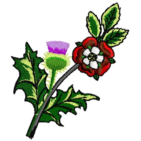 Tudor Rose And Thistle Embroidery Designs Machine Embroidery Designs At Embroiderydesigns Com