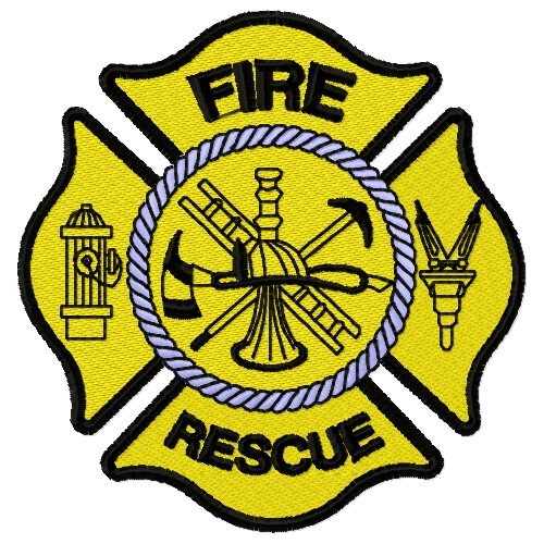 Fire Rescue Embroidery Designs - Design Talk